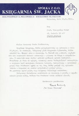 List od Ireny Mierzwy