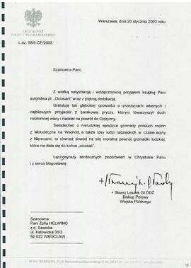 Syberyjska sonata. POSŁOWIE. Do książki pod tytułem „OCIOSANI” ZOFII TARKOCIŃSKIEJ. Czy to już ty...
