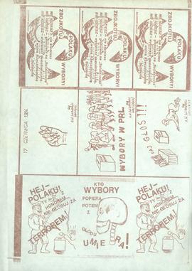 Bojkot wyborów do rad narodowych w 1984 roku: komiks