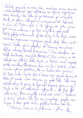 List do Juliana Fercza