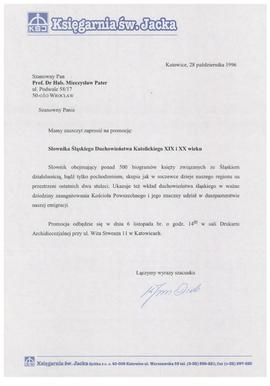 Zaproszenie na promocję Słownika