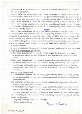 List do Juliana Fercza