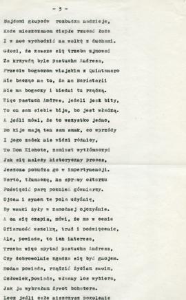 Antoni Słonimski "Sąd nad Don Kichotem"