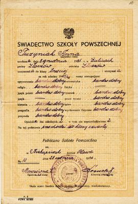 Świadectwo Szkoły Powszechnej