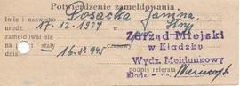 Potwierdzenie zameldowania