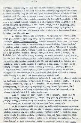 Ocena działalności grupy "Znak" i "Tygodnika Powszechnego"