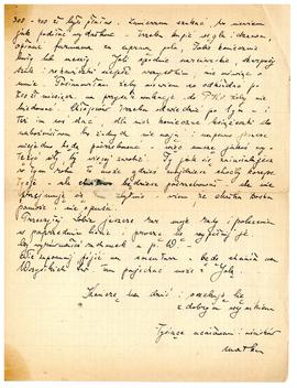 List do Juliana Fercza