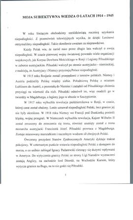 Wspomnienia Ksawerego Jaroszuka