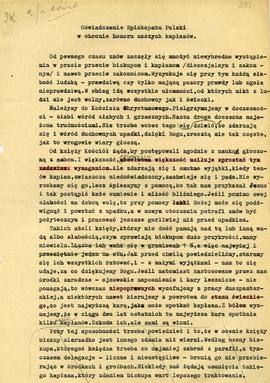 Oświadczenie Episkopatu Polski w obronie honoru naszych kapłanów